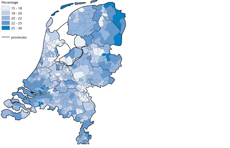 Sterfte 2013-2016 per gemeente