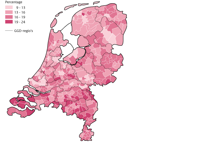 Sterfte 2013-2016 per gemeente