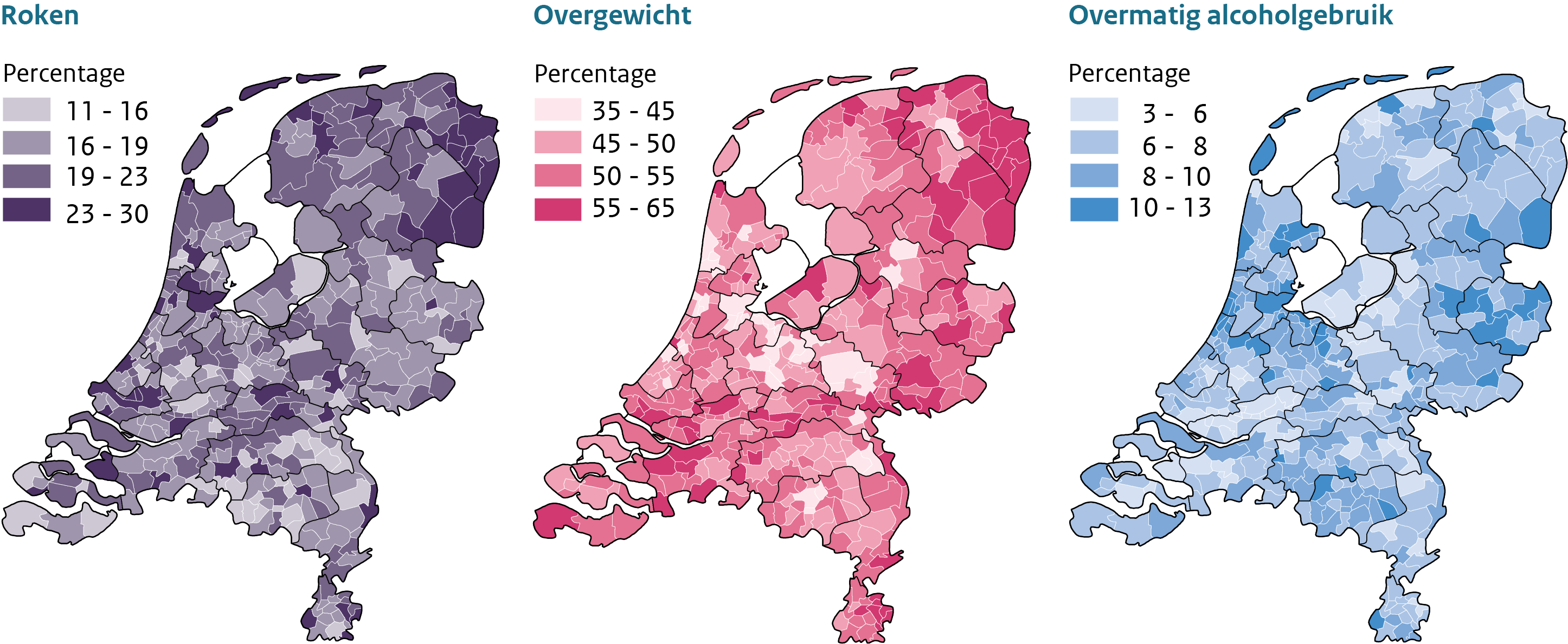 Sterfte 2013-2016 per gemeente