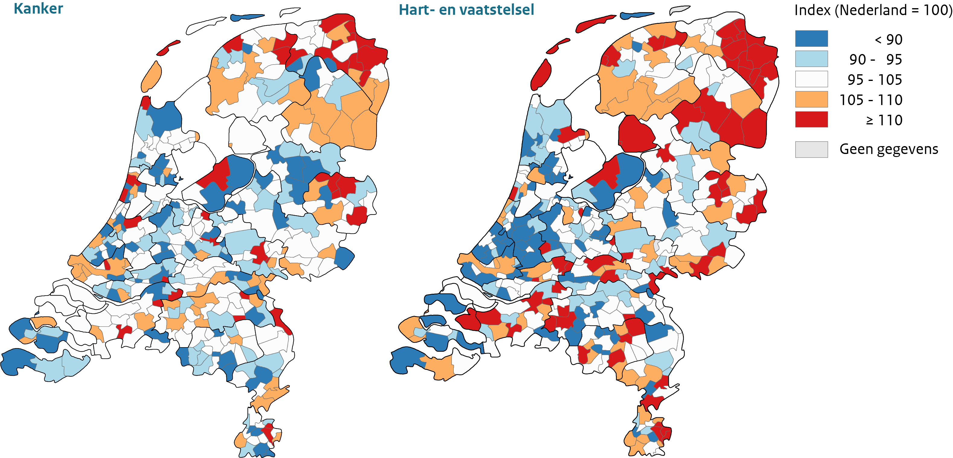 Sterfte 2013-2016 per gemeente